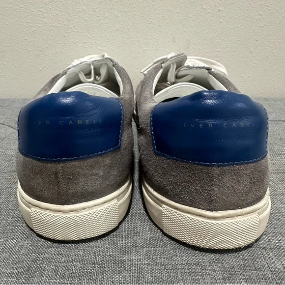 Oliver Cabell Low 1 Wallaby Gray and Blue Low-Top Sneakers